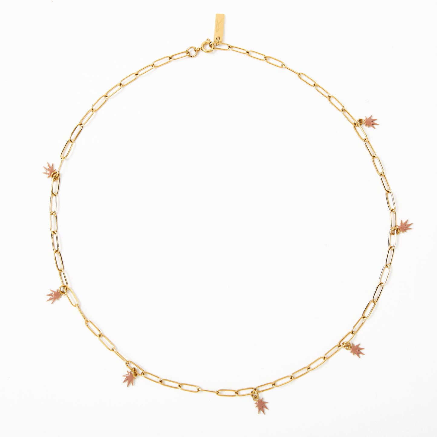 LEAF CHARM NECKLACE