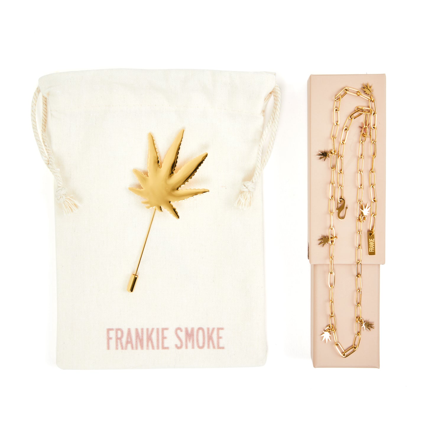 LEAF BROCH & NECKLACE GIFT SET